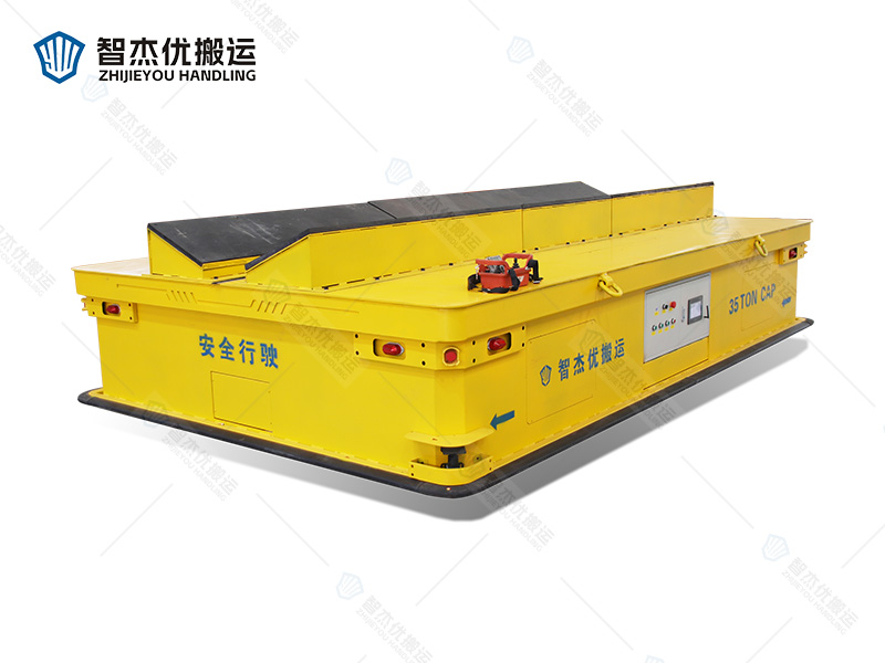 35噸重載AGV 雙差速舵輪全向無(wú)軌車(chē)